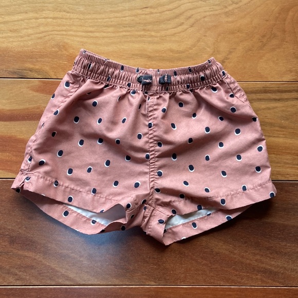 Zara Swim Zara Boys Swim Trunks 9m Terracotta Dot Poshmark